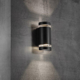 Nordlux Focus utelys vegg, sort