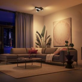 Philips Hue Centris Cross spotter i tak, sort
