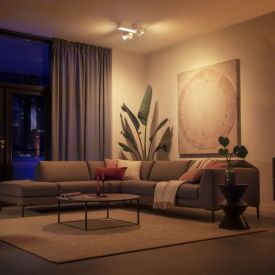 Philips Hue Centris Cross spotter i tak, hvit