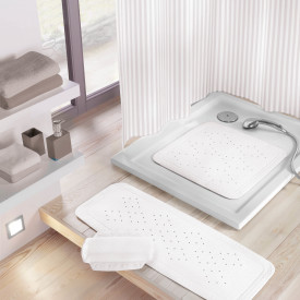 Kleine Wolke Arosa skridmåtte, 36x92 cm, hvit