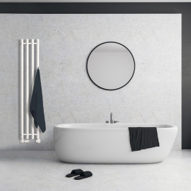 Kriss Vega håndkletørker, kombi, 25,7x142 cm, hvit