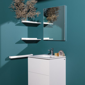 Kartell Laufen Shelfish hylle, 45x11,5 cm, hvit