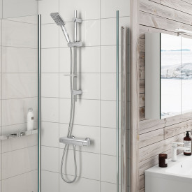 Gustavsberg Square dusjsett, krom