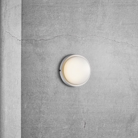 Nordlux Cuba Energy utelys vegg, rund, hvit