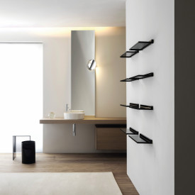 Kartell Laufen Shelfish hylle, 45x11,5 cm, sort