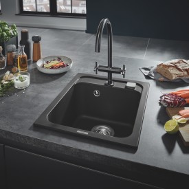 Grohe K700 diskbänk, 40x50 cm, svart