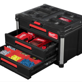 Milwaukee Packout skuffekasse, med 3 skuffer