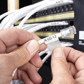 DYMO® XTL etiket, lamineret, 21 x 39 mm, sort på hvid, 150 stk.