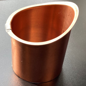 VMzinc Vmcopper tudstykke nr. 12, 333x76mm, til kvartrund arkitekt tagrende, kobber