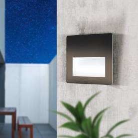 Eglo Aracena utendørs spotlight, kvadratisk, sort