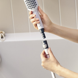 Hansgrohe koblingssett, 3 dele, 1/2", sort