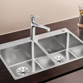 Blanco Andano 340/340-IF/A MXI diskbänk, 74,5x50 cm, rostfritt stål