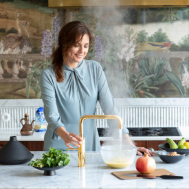 Quooker Fusion Square Pro3 køkkenarmatur, kogende vand, guld