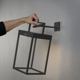 Konstsmide Portofino solcell bordlampe, sort