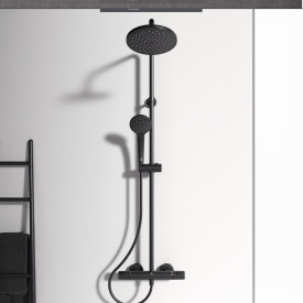 Ideal Standard Ceratherm T25 brusesæt, mat sort