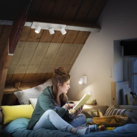Philips Hue Connected Runner spotter i tak, hvit