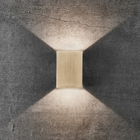 Nordlux Fold 10 utelys vegg, messing