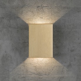 Nordlux Fold 15 utelys vegg, messing