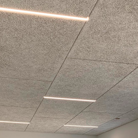 Green:ID CCT LED skinne, troldtekt, innfelt, 120 cm, 2700-4000K