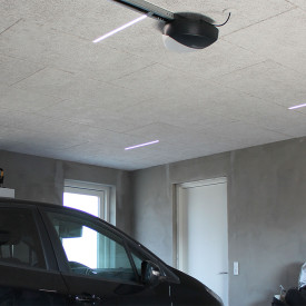 Green:ID LED skinne, troldtekt, innfelt, driver, 120 cm, 4000K