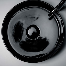 Kartell Laufen tvättställ, Ø42 cm, svart