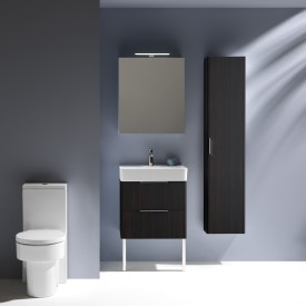 Laufen Base högskåp, 35x165 cm, vänster, mörk alm