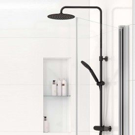 Gustavsberg Estetic Round duschset, matt svart