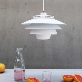 Dyberg Larsen Ejka pendellampe, hvit