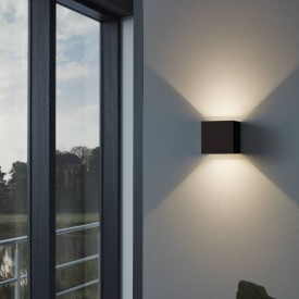 Eglo Calpino utendørs vegglampe, sort