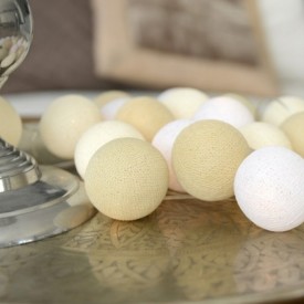 Iris Lights Creamy White lyskjede, 20 kuler