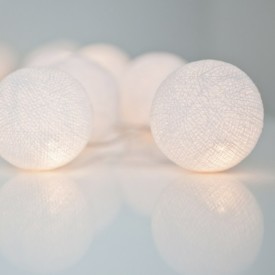 Iris Lights Pure White lyslenke, 20 kuler