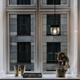 Umage Acorn lampeskjerm, sort/krom