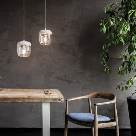 Umage Acorn lampeskjerm, hvit/krom