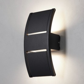 Nielsen Light Lærk utendørs vegglampe, svart