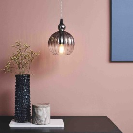 Halo Design Ball Ball pendellampe, røykfarget, Ø25 cm