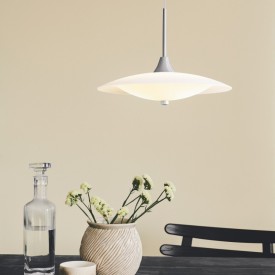 Halo Design Baroni pendellampe, krom, Ø46 cm