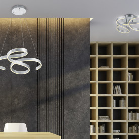 Trio Lighting Francis pendel, aluminium