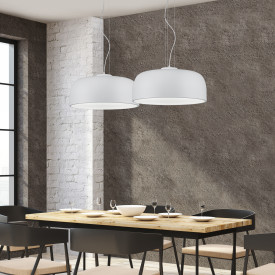 Trio Lighting Baron pendel, hvit