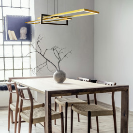 Trio Lighting Salinas langbordspendel, messing