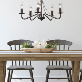 Trio Lighting Country lysekrone