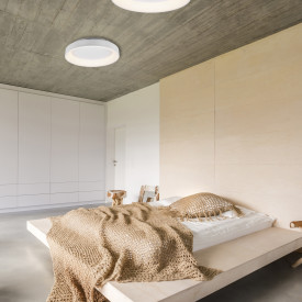 Trio Lighting Girona plafond, hvit, Ø60 cm