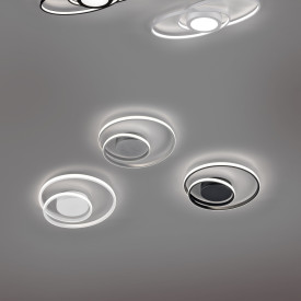 Trio Lighting Zibal loftlampe, sort