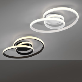 Trio Lighting Sansa taklampe, hvit