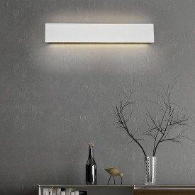 Trio Lighting Concha vegglampe, hvit, 47 cm