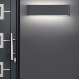 Trio Lighting Thames II utendørs vegglampe, antrasitt, 46 cm