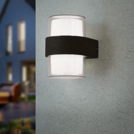 Trio Lighting Molina utendørs vegglampe, rund