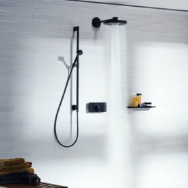 Hansgrohe One takdusch, Ø28 cm, matt svart