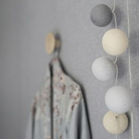 Iris Lights Greige lyslenke, 20 kuler