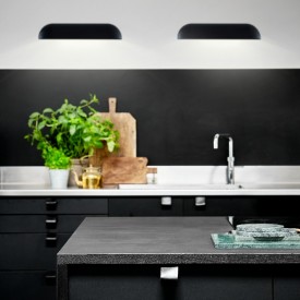 Nordlux Front 26 utelys vegg, sort, 36 cm