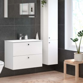 Gustavsberg Graphic Base möbelpaket, 80x41 cm, vit